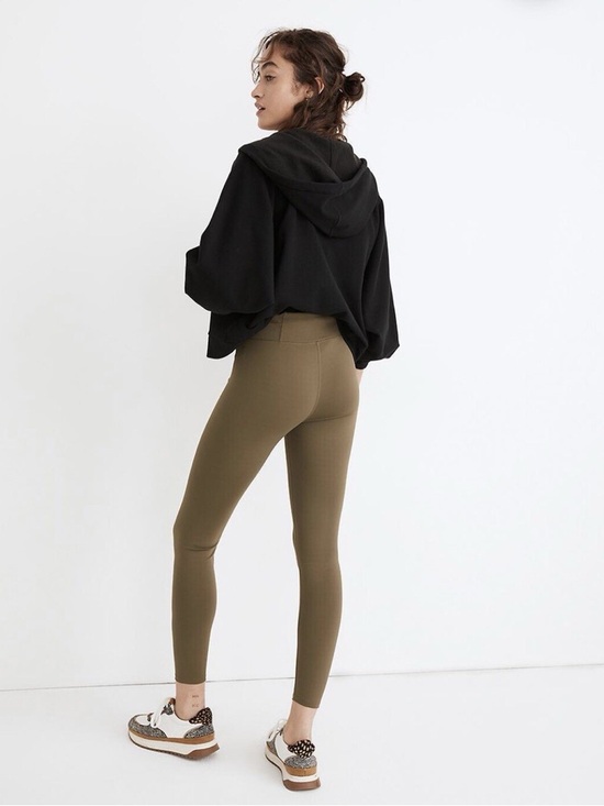 NWT Madewell High Rise Leggings Kale Green Small 25” Inseam - Picture 2 of 10